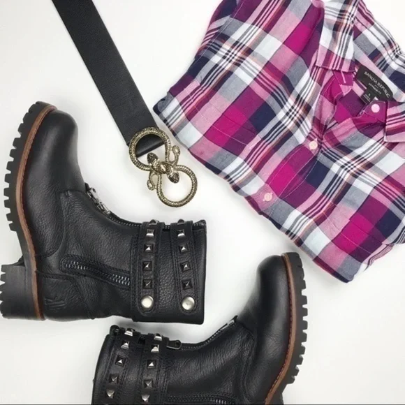 Like new KLR | Studded Leather Black Boots - Picture 8 of 8